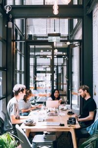 workers at the office